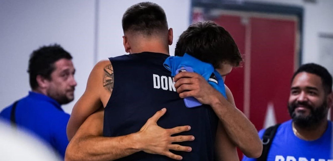 Veliki prijatelji: Susret Bogdanovića i Dončića o kom svi pričaju, pao i zagrljaj (FOTO)
