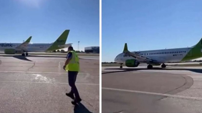 Srbija bruji o potezu radnika sa aerodroma: Evo kako je ispratio "orlove" u Rigu (VIDEO)