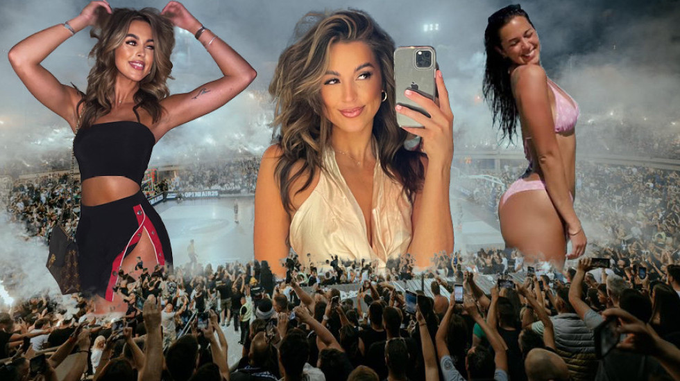 Auf, kakva riba... Svi "grobari" gledali u nju - evo kakve veze brineta ima s Partizanom