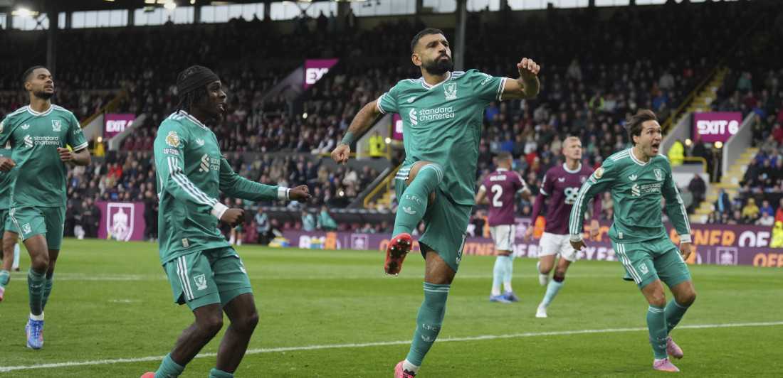 Samo Salah Liverpul spasava: Redsi u nadoknadi sa bele tačke slomili Barnli (VIDEO)