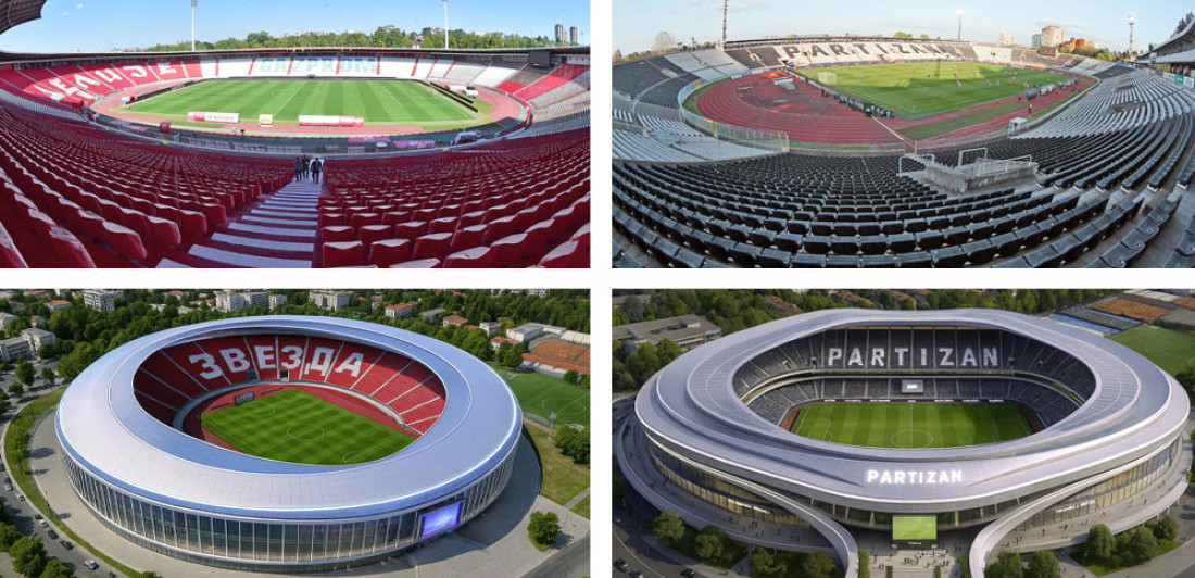Najmoderniji na Balkanu! Ovako će izgledati stadioni Partizana i Zvezde za par godina, nećete verovati (FOTO)