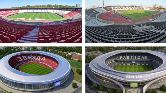 Najmoderniji na Balkanu! Ovako će izgledati stadioni Partizana i Zvezde za par godina, nećete verovati (FOTO)