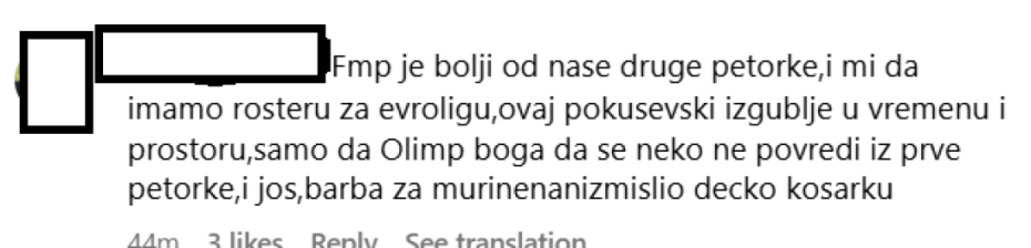 Komentari navijača Partizana