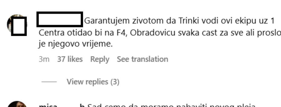 Komentari navijača Partizana
