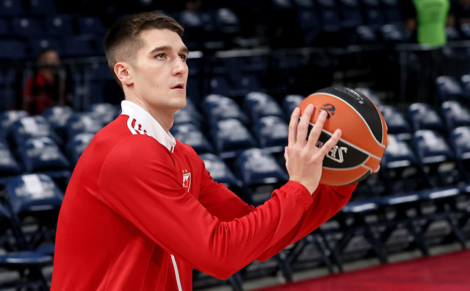 Zagrevanje pred utakmicu Crvena zvezda - Baskonije