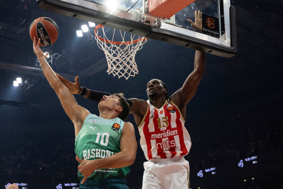 Košarkaši Crvene zvezde protiv Baskonije