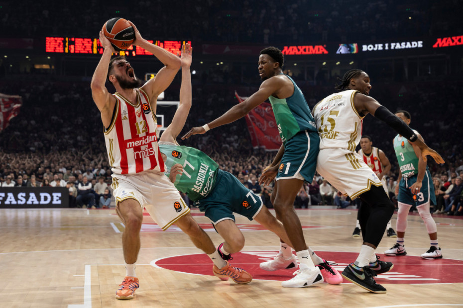 Košarkaši Crvene zvezde protiv Baskonije