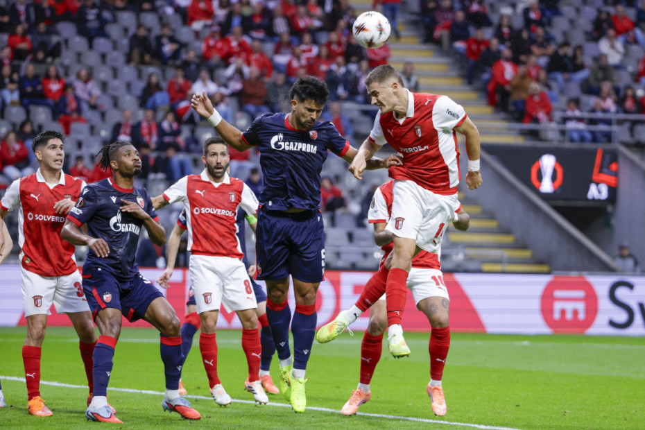 Detalj sa meča Braga - Crvena zvezda