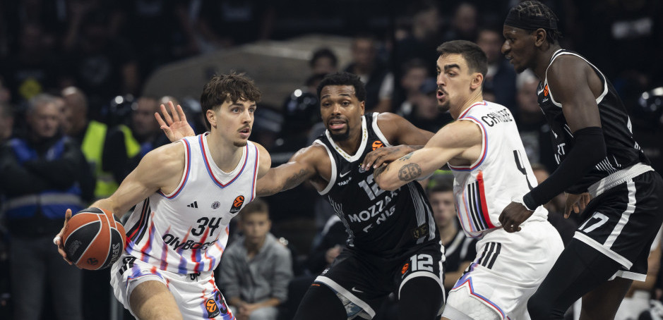 Najnovija tabela Evrolige - Partizan nazadovao posle poraza, evo gde je Zvezda