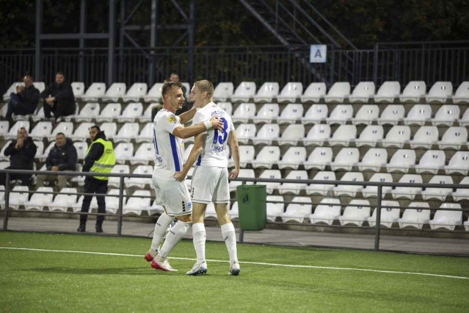 Aleksa Kuljanin nakon postignutog pogotka protiv Čukaričkog