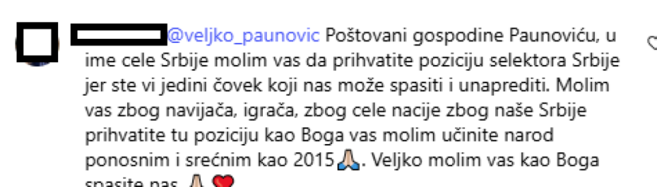 Reakcije navijača o Veljku Paunoviću