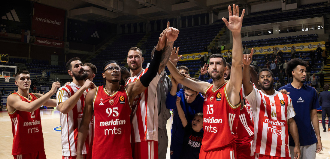 Navijači Zvezde uživaju u pogledu na tabelu: Crveno-beli ponovo lideri Evrolige!