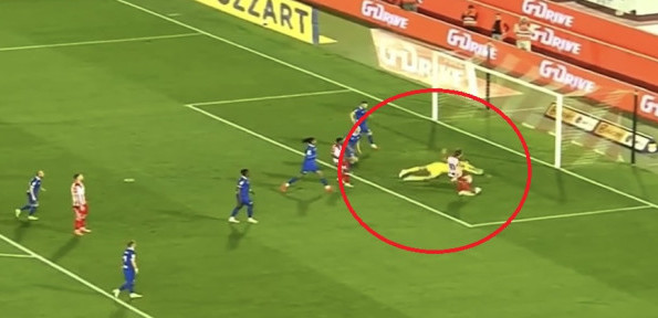 (VIDEO) Au, kako je ovo moguće? Katastrofalan promašaj Zvezde, Katai pogodio stativu umesto prazne mreže