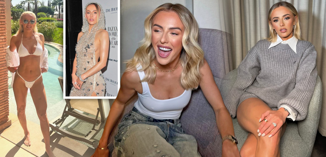 Ju, Bože! Bezobrazna plavuša golo telo prekrila mrežicom - Sve se vidi, "onu stvar" sakrila rukom (FOTO)