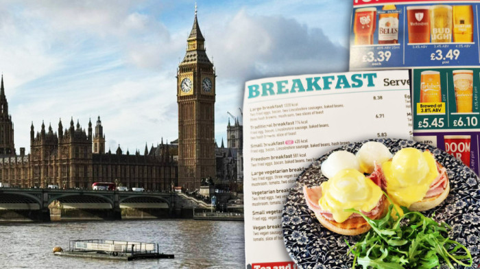 Parče hleba 163 dinara, do 12h nemaš gde da jedeš: Informer u Londonu pred utakmicu "orlova" (FOTO)