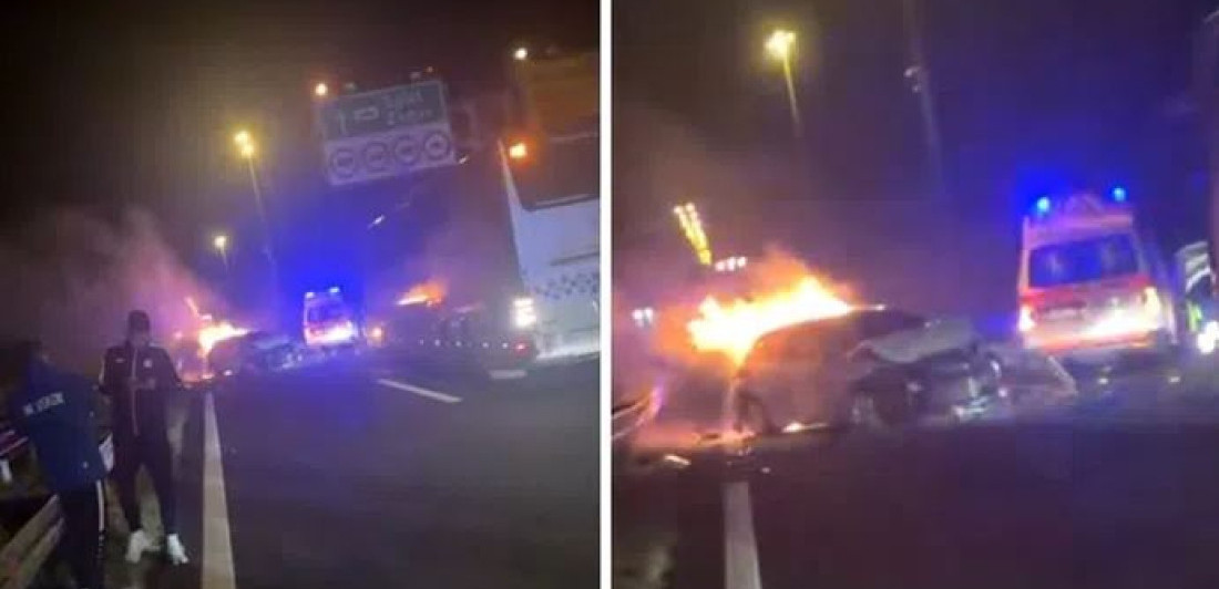 (VIDEO) Bravo, herojski čin! Fudbaleri rizikovali život i spasili čoveka iz automobila u plamenu