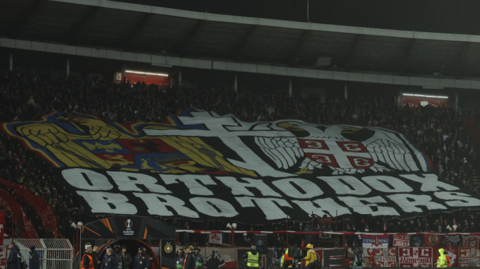 Moćna koreografija na "Marakani": Zvezdini navijači oduševili Rumune (VIDEO)