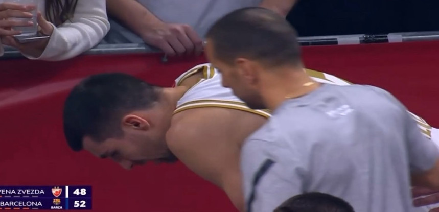 Katastrofalne vesti za Zvezdu: Povredio se Ognjen Dobrić, odmah mu pritrčali u pomoć (VIDEO)