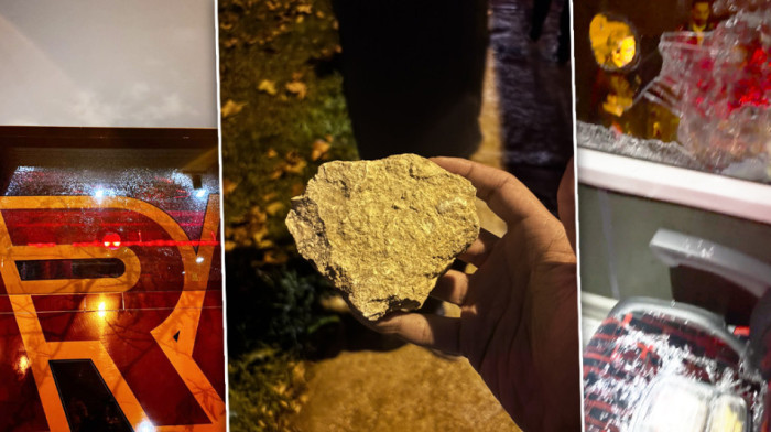 (FOTO/VIDEO) Huligani kamenovali autobus košarkaškog kluba: Napravili sačekušu, pa polupali prozore