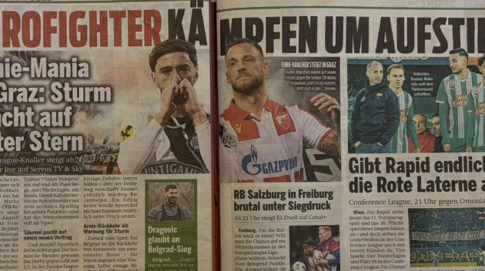 Šta u Austriji pišu o meču Šturm - Zvezda? "Sve je u znaku Arnija" (FOTO)