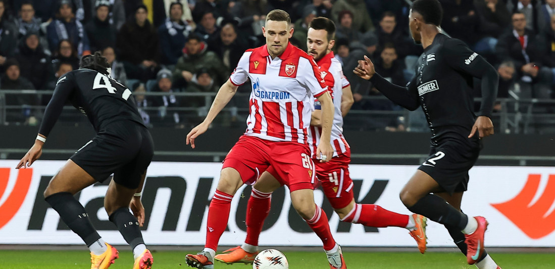 Uzbuđenja odmah na početku - Zvezda i Šturm propustili po ogromnu šansu (VIDEO)