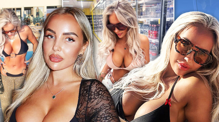 (FOTO GALERIJA) Lele, kakva cica! Plavokosa sa ogromnim grudima žari i pali, neće vam biti dobro kada vidite