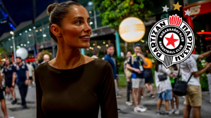 (FOTO) Jedna od najlepših žena sveta gledala Partizan! Šok u hali, niko je nije očekivao