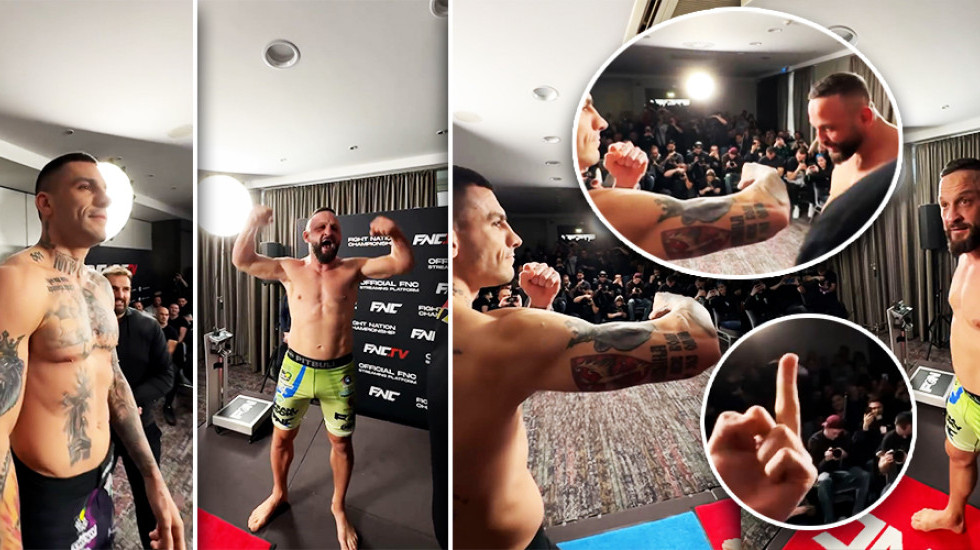 Tenzije na merenju: Džoker Ilić i Fabjan se umalo pobili i pre borbe! (VIDEO)