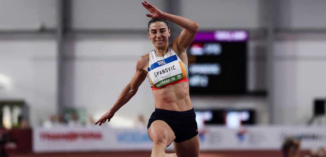Ivana Španović slavila u troskoku: Oduševila beogradsku publiku i dva puta oborila rekord (VIDEO)