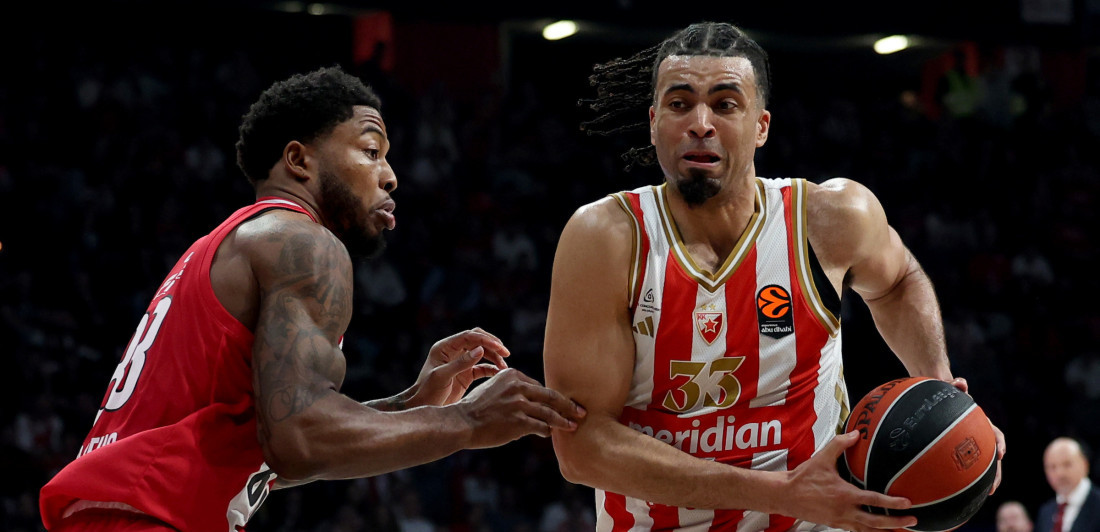 Nvora pecnuo Evroligu: Zvezdin košarkaš još jednom reagovao na suđenje protiv Olimpijakosa