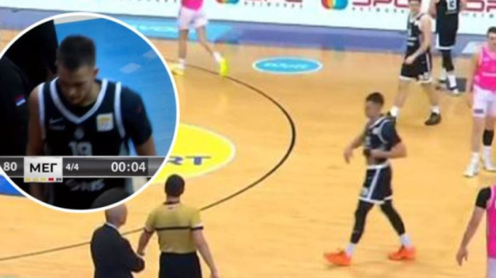 Lakić besneo na saigrače, pa odjurio s terena pre kraja utakmice: Ovo niste primetili u TV prenosu (VIDEO)