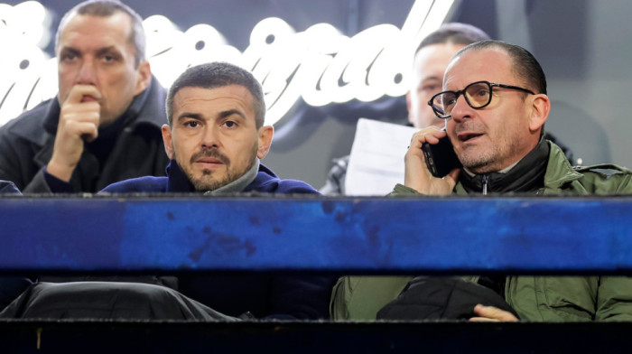 Mijatović i Lazović stigli na "Marakanu": Delegacija Partizana sa tribina prati večiti derbi (VIDEO)
