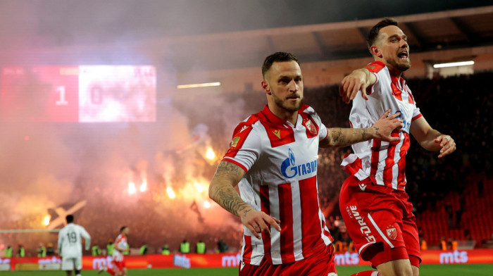 Arnautović se 'slomio' posle gola u derbiju: Došao ispred severa i oduševio zvezdaše (VIDEO)