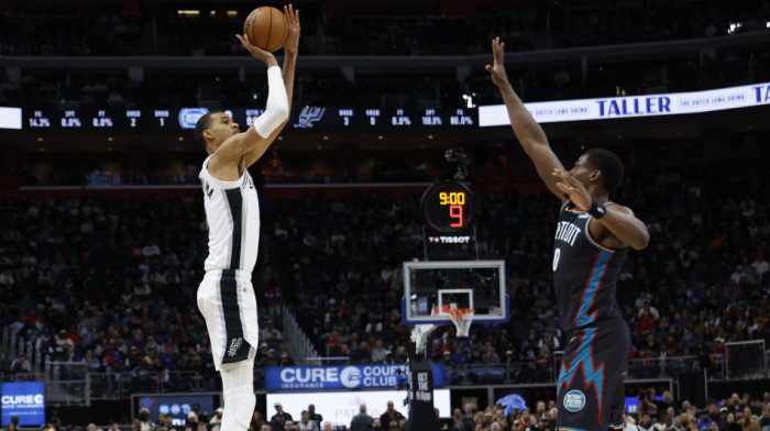 Dominacije Vembanjame, Sparsi srušili Detroit (VIDEO/FOTO)