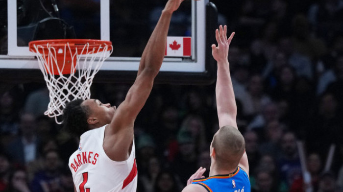 Nikola Topić igrao 6 minuta, Oklahoma pobedila Rajakovićev Toronto