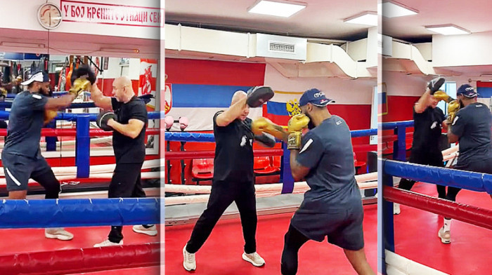 Za njega nema odmora: Kodi navukao rukavice i pokazao boksersko umeće (VIDEO)