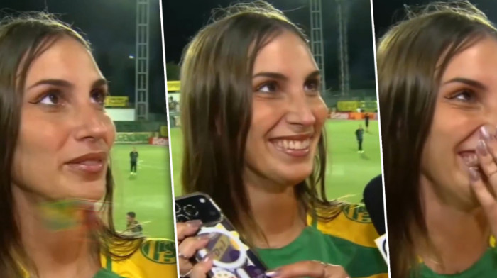 Vrela Argentinka navija za Zvezdu! Oduševila se atmosferom na "Marakani", a onda je pokazala ovo (VIDEO)