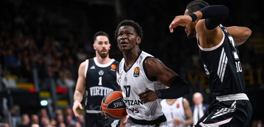 Partizan srušio Virtus usred Bolonje! Crno-beli na krilima Bonge i Karlika Džonsa "preživeli" nezgodnog rivala