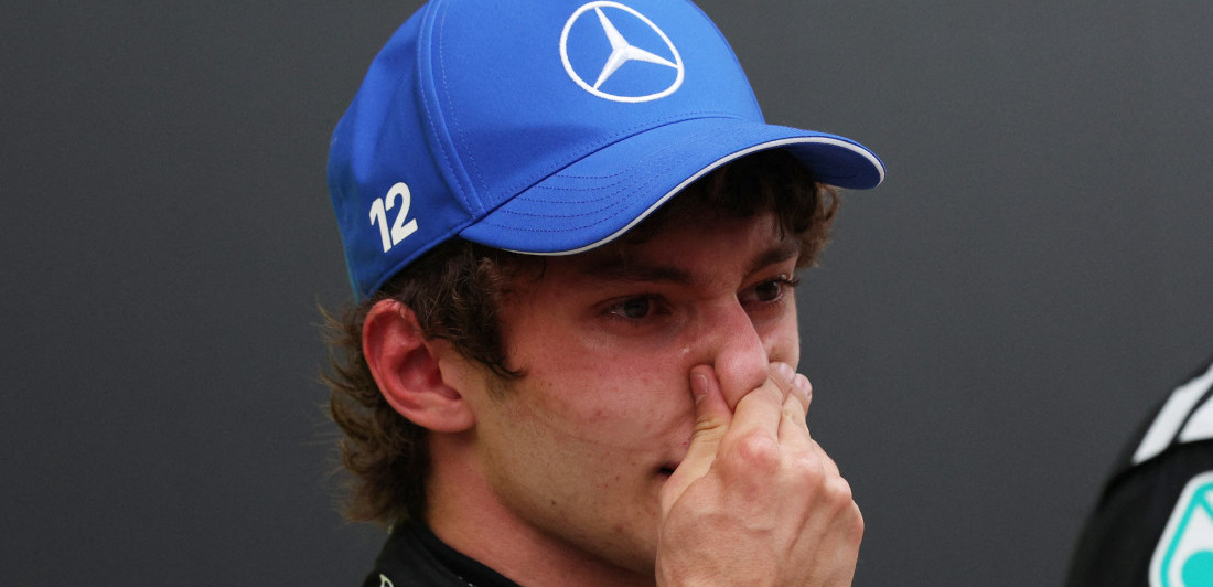 Čudo iz Italije: Prva pobeda Kimija Antonelija, plakao kao dete (VIDEO/FOTO)