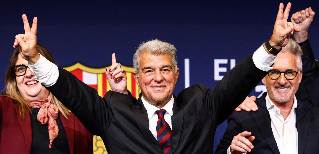 Laporta pomeo konkurenciju, četvrti put predsednik Barselone