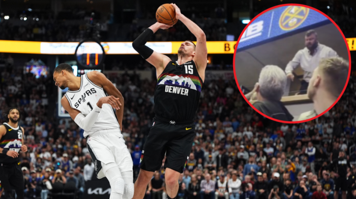 (VIDEO) Jokićev brat u sukobu sa navijačem! Podsmevao se Nikoli, Strahinja potpuno poludeo