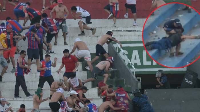 (UZNEMIRUJUĆE) Navijači umalo ubili policajca - Potpuno bezumlje, sevale puške, noževi i palice