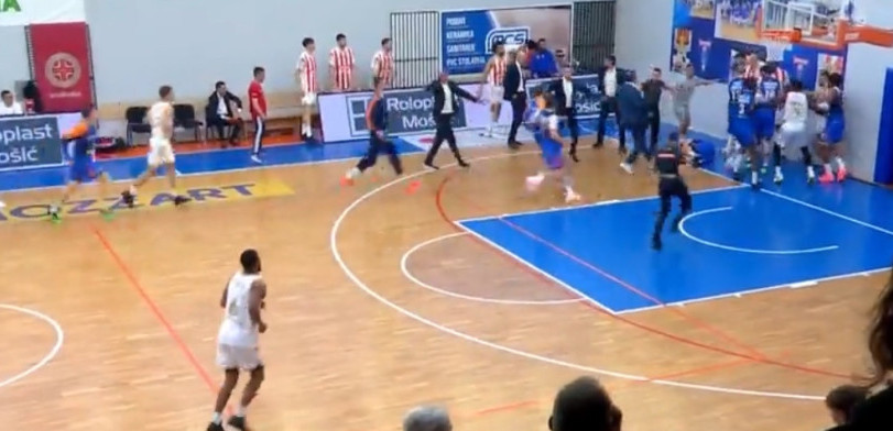 Haos u Čajetini! Opšta tuča na Zvezdinoj utakmici (VIDEO)
