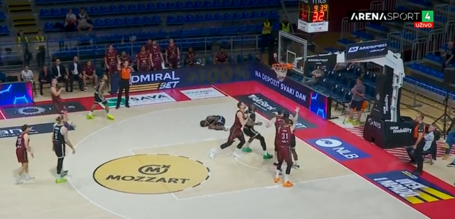 Problem za Partizan? Milton se povredio i napustio teren posle samo 22 sekunde (VIDEO)