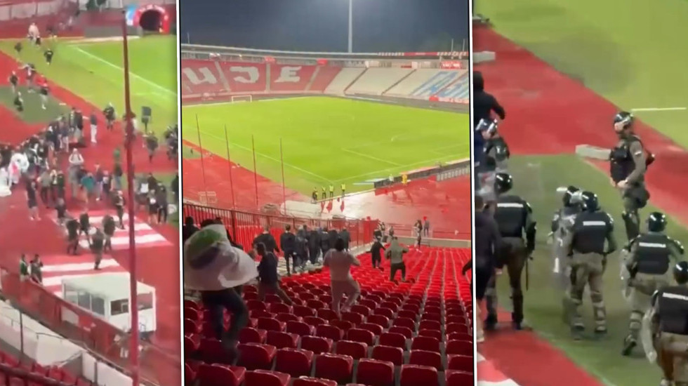 Policija sprečila masovnu tuču na "Marakani"! Navijači Zvezde napali Pazarce (VIDEO)
