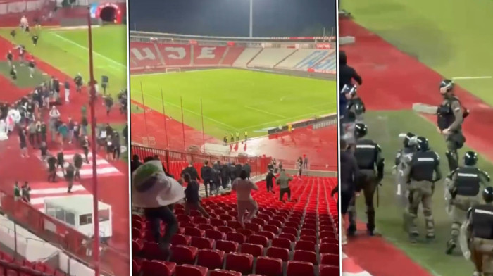 Policija sprečila masovnu tuču na "Marakani"! Navijači Zvezde napali Pazarce (VIDEO)