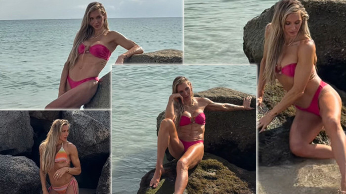Vrela plavuša opasna po zdravlje: Pokazala izvajano telo u bikiniju i srušila mreže