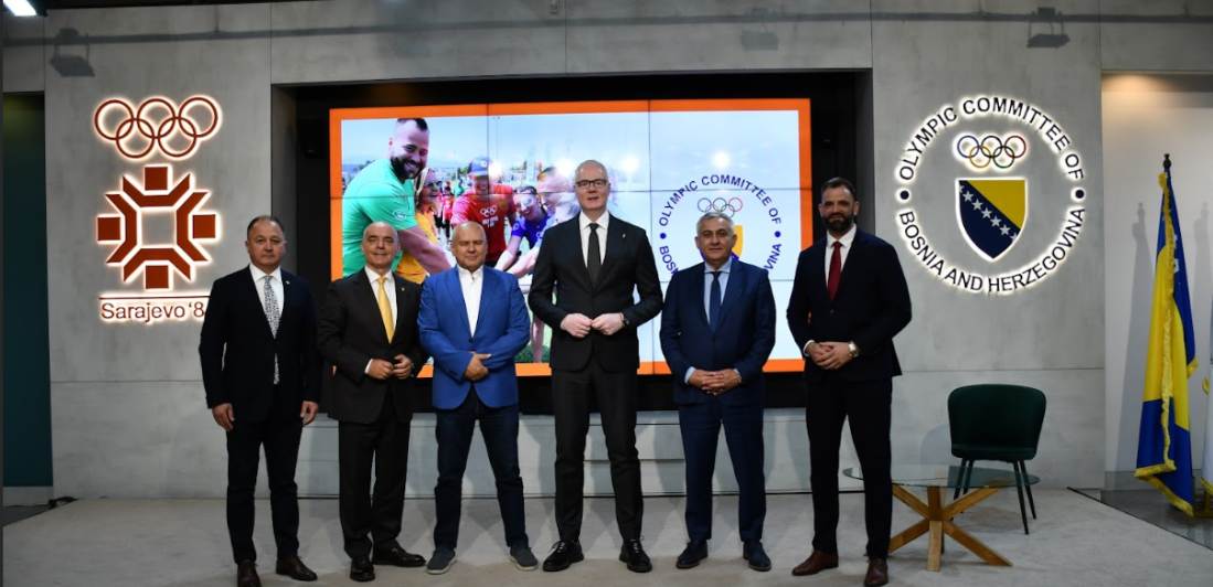 Tomašević, Bojović i Todorov u poseti Olimpijskom komitetu BiH