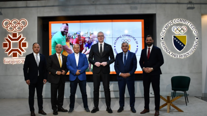 Tomašević, Bojović i Todorov u poseti Olimpijskom komitetu BiH
