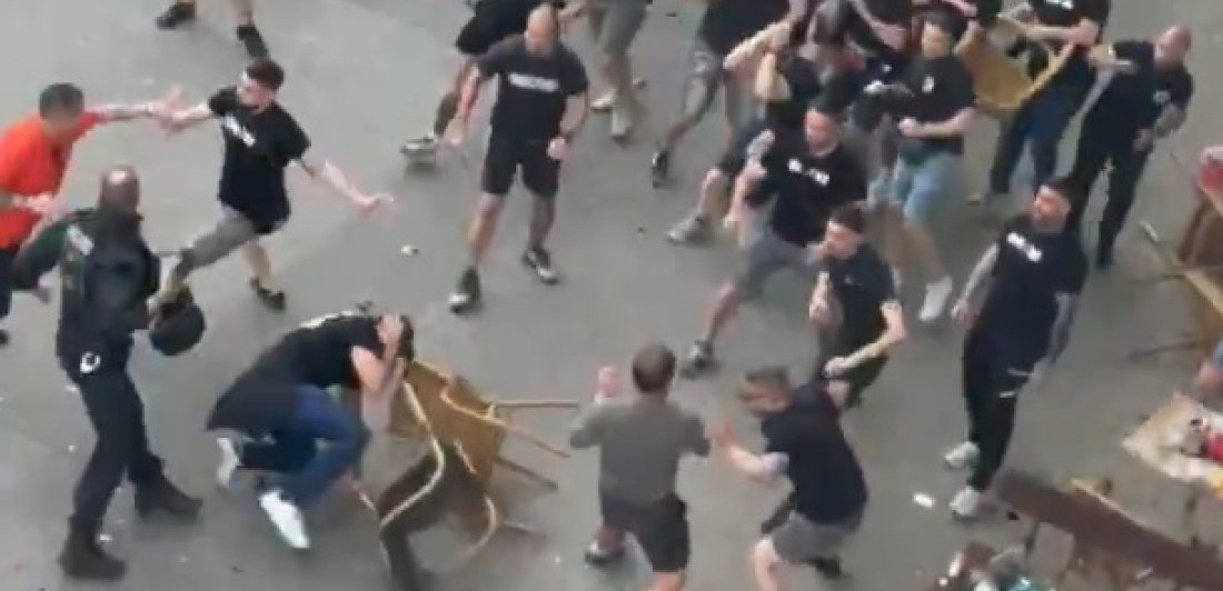 Makljaža navijača pred veliko finale: Španci udarili na Engleze, bilo je i privedenih (VIDEO)